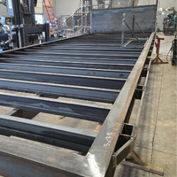 Custom fabricated steel truck bed made by Coyote Bridges for a supplier
